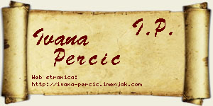 Ivana Perčić vizit kartica